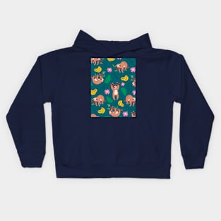 Lazy sloth Kids Hoodie